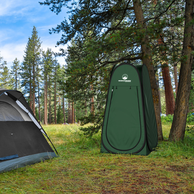 Green Pop-Up Privacy Tent with Aluminum Poles