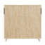 Armoire de rangement en bois de pin à 8 compartiments