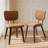 18.9" H Mid-Century Modern Dining Chair with Padded Seat Cushion & Curved Backrest, Upholstered Side Chair Set of 2-168889501-185442236