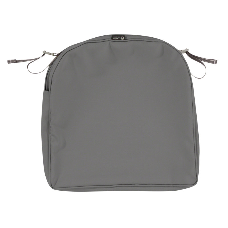 Coussin de siège d'extérieur profilé Pina FadeSafe, Gris anthracite clair, H 2 po x l 20 po x P 20 po