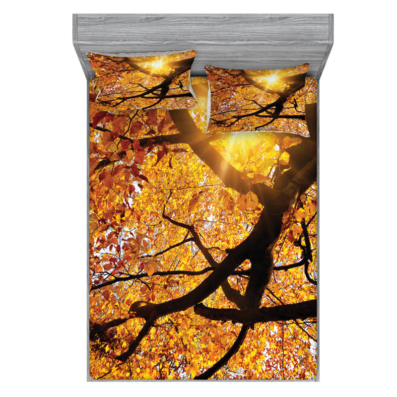 Microfiber Sheet Set, Queen Sheet Set with Fitted Sheet