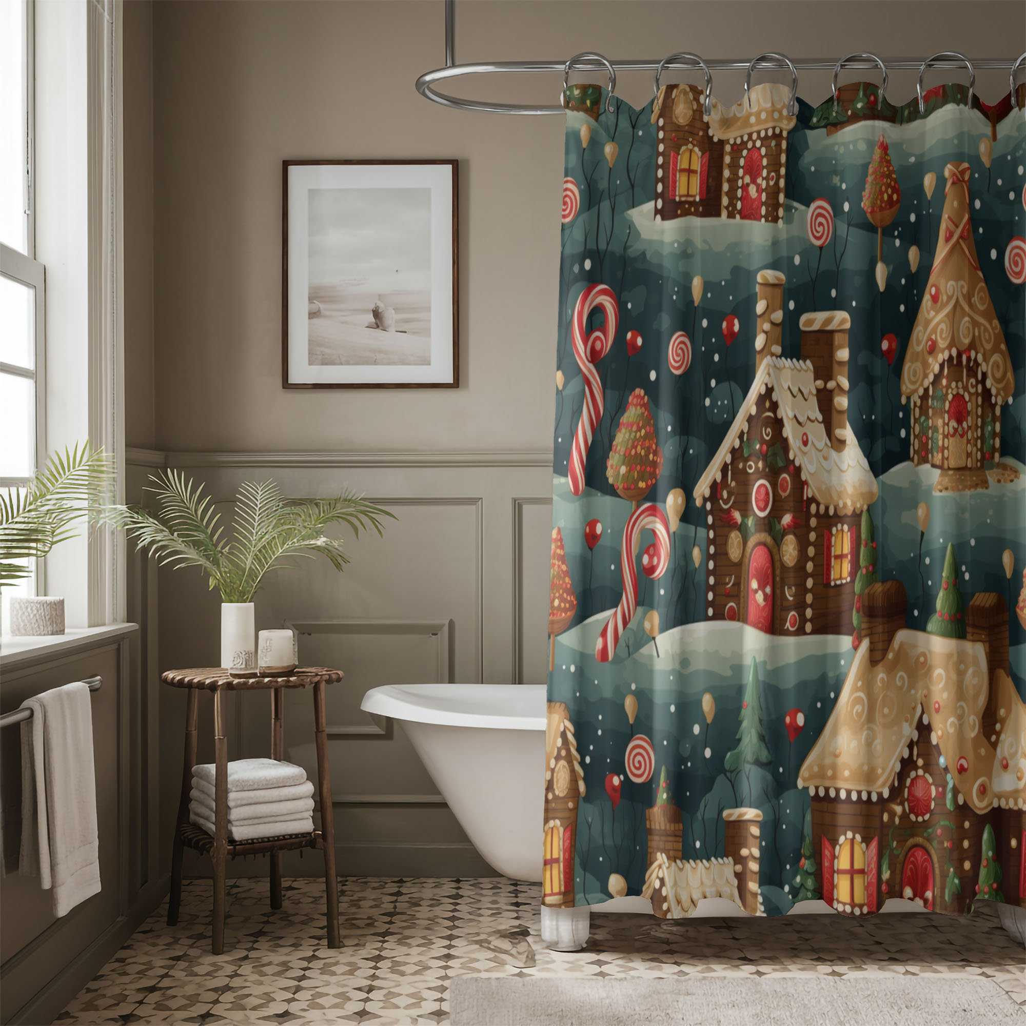 Union Rustic Ginger Noel - Premium Shower Curtain | Wayfair