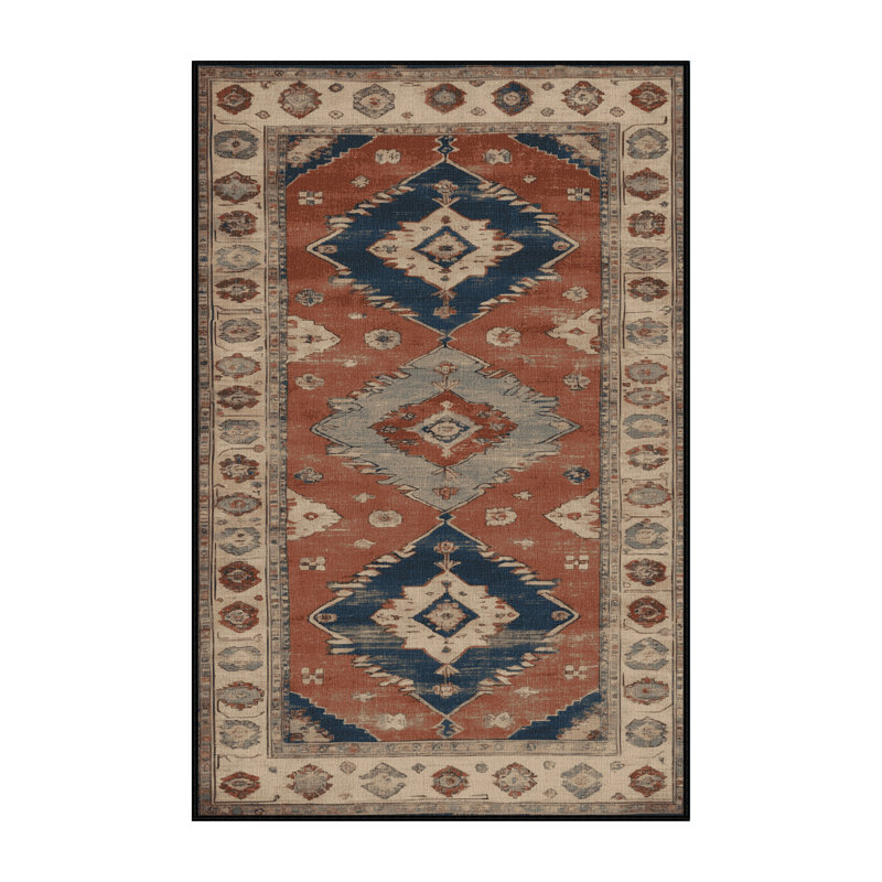 Machine Washable Overdyed Brown Area Rug, Rectangle 2' x 3'