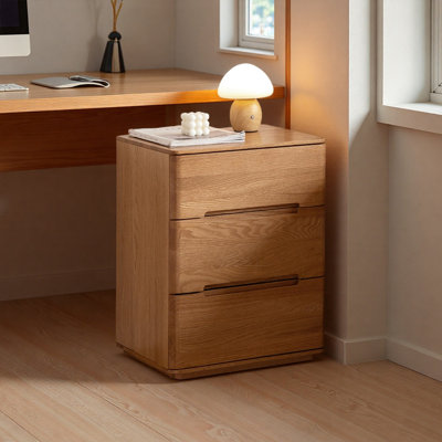 Modern Solid Wood Filing Cabinet with 3-Drawer by Hokku Designs