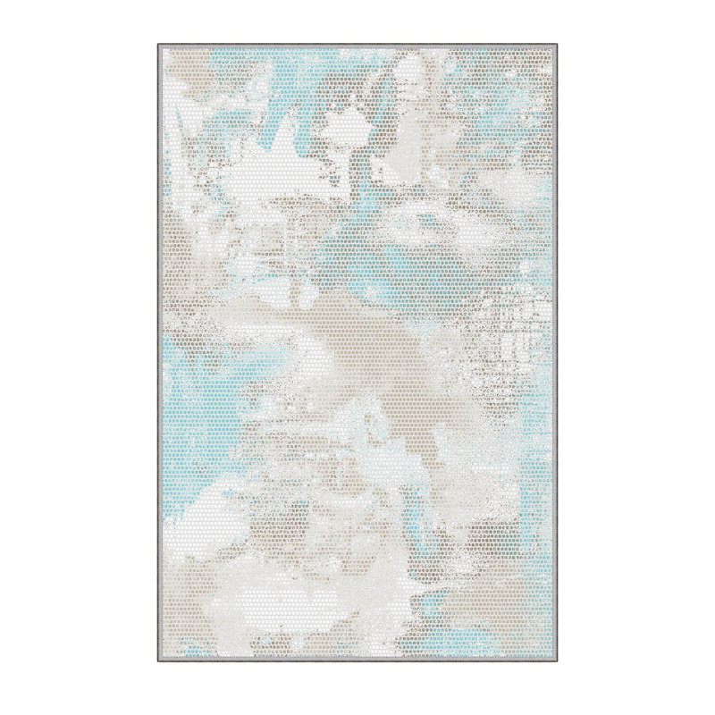 Stylish Hall Carpet (39.4 x 78.7 inches), 100% Polyester, 0.3 in Pile Height | Antibacterial, Non-Slip Underside, Machine Washable | 3D Digital Printed Design, Durable & Soft for Home Décor