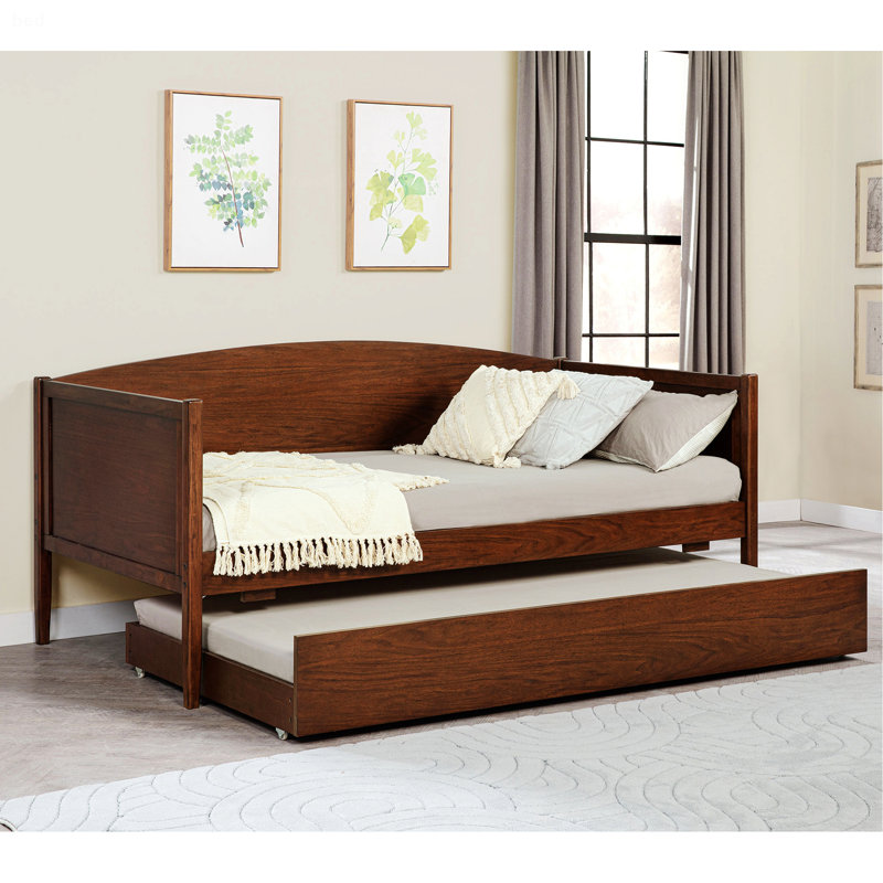 Wooden Daybed With Trundle
