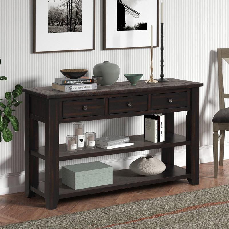 Console 48 po en bois de pin massif
