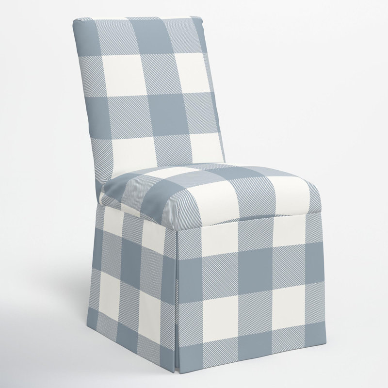 Chaise parsons Ivka, Xl Gingham Chambray