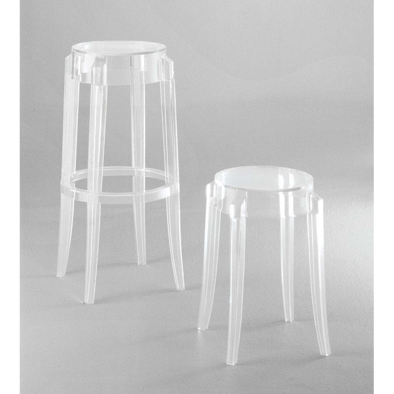 Charles Outdoor Bar Stool, Crystal
