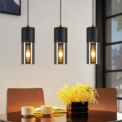 Chrisshawn Black Cylinder Pendant