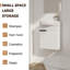 Ensemble de meuble-lavabo mural simple 17 po Shontea-1873287087