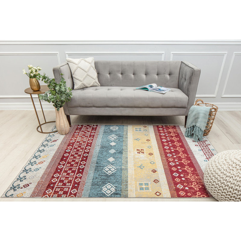 Inderpreet Southwestern Indoor Rug, Rectangle 8' x 10'