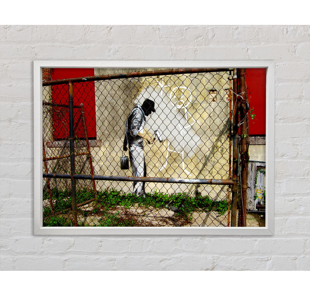 Behind The Fence - Einzelbildrahmen Kunstdrucke auf Leinwand