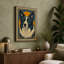 Border Collie Portrait Retro - Wrapped Canvas-1065480168-1065480171