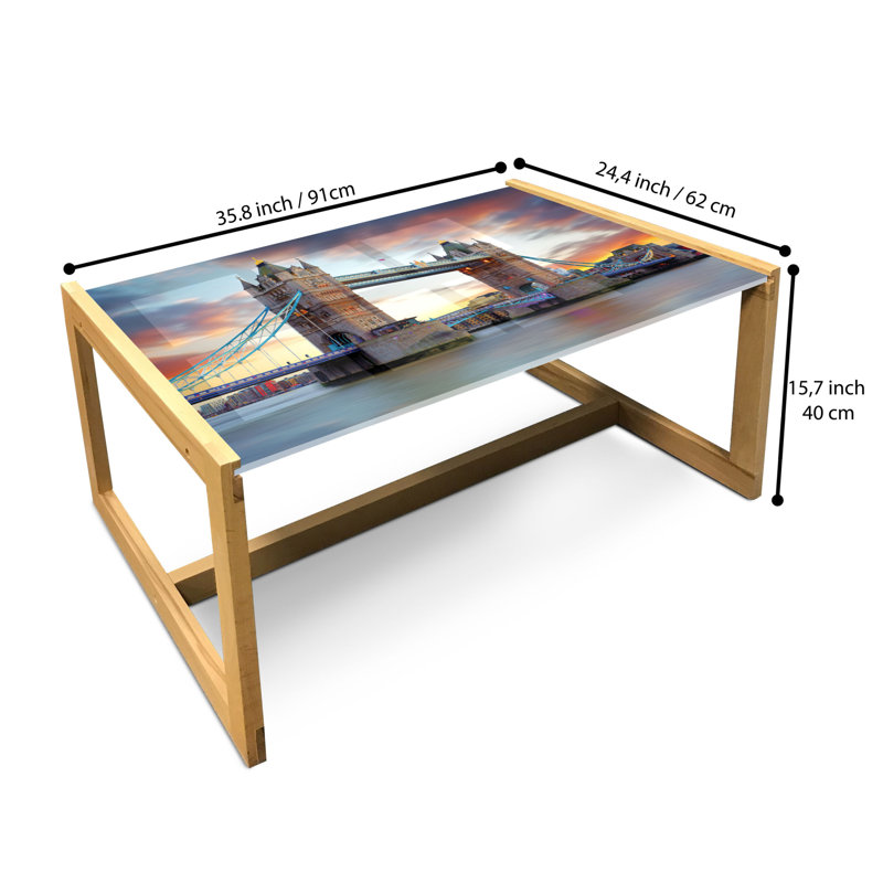 Jamirrah Sled Coffee Table, 40cm H x 91cm W x 62cm D