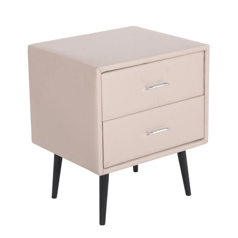 Jody 48cm W Bedside Table, Beige