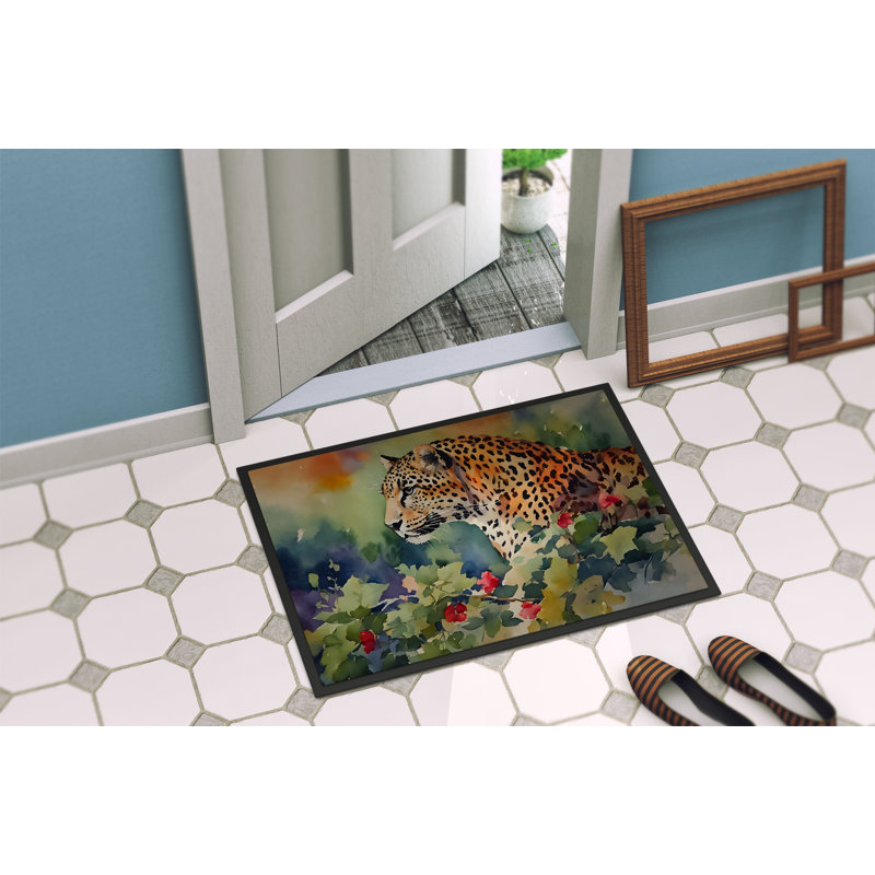 Louvina Non-Slip Doormat, L 18 po x L 27 po
