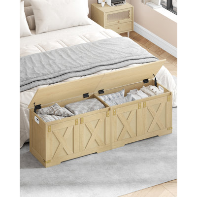 Banc de rangement 59 po Farmhouse