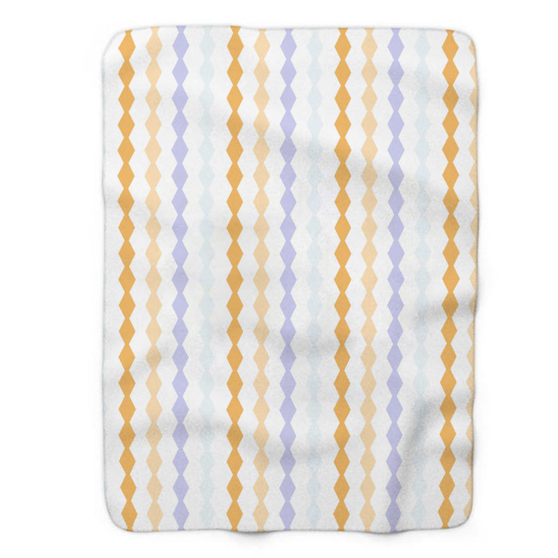 Orange pastel - couverture de qualité supérieure 1 pièce, Grand lit
