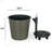 10.2" Self-Watering Wicker Decor Planter For Indoor And Outdoor - Round-1984762256