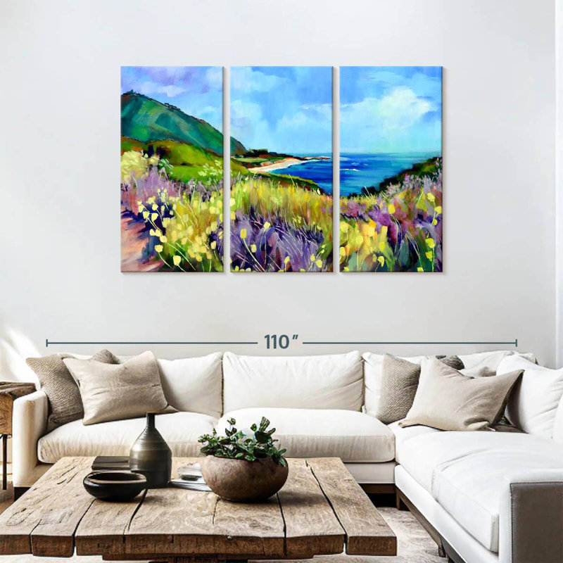 Sebbie California's Route 1, 48" H x 74" W