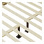 Grand lit plateforme en bois avec rotin