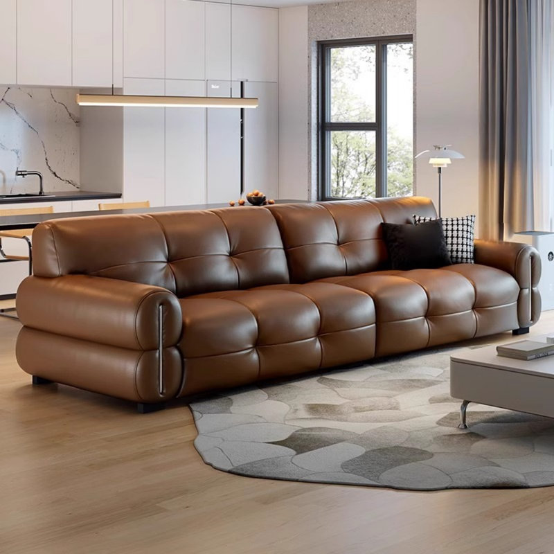 Italian Simple Retro Sofa, Coffee