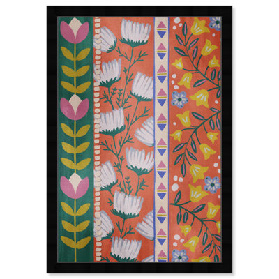 Motif floral coloré par Birch Lane ™ - reproduction de cadre photo