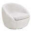 Clorinde Upholstered Swivel Armchair
