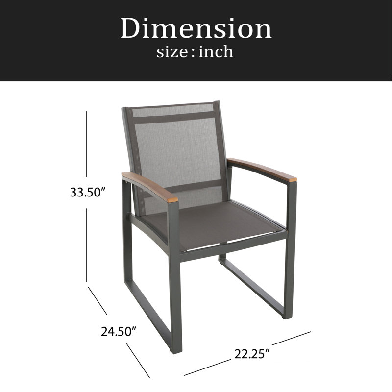 Chaise de salle à manger (ensemble de 2), Gris