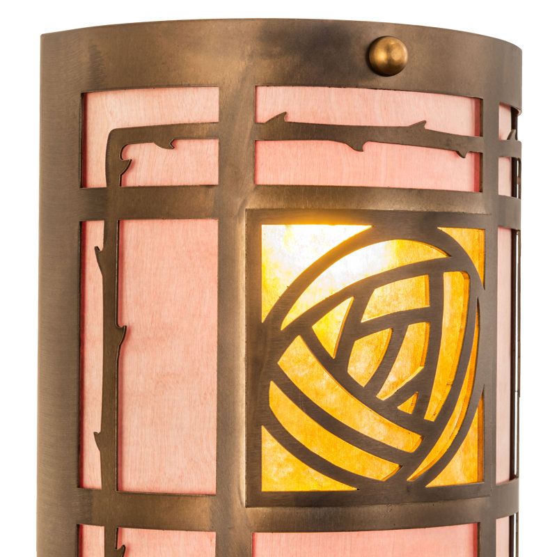 Rustic Lodge Flush Mounted Sconce