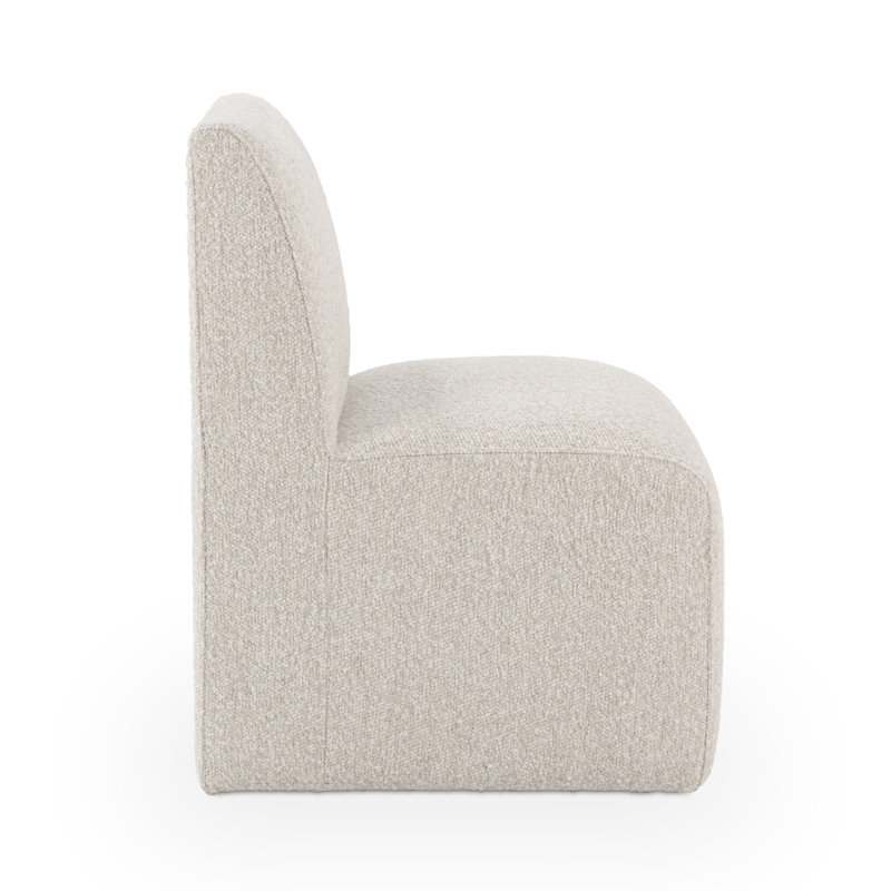 Brighton Upholstered Fabric Dining Chair, Coastal Sand
