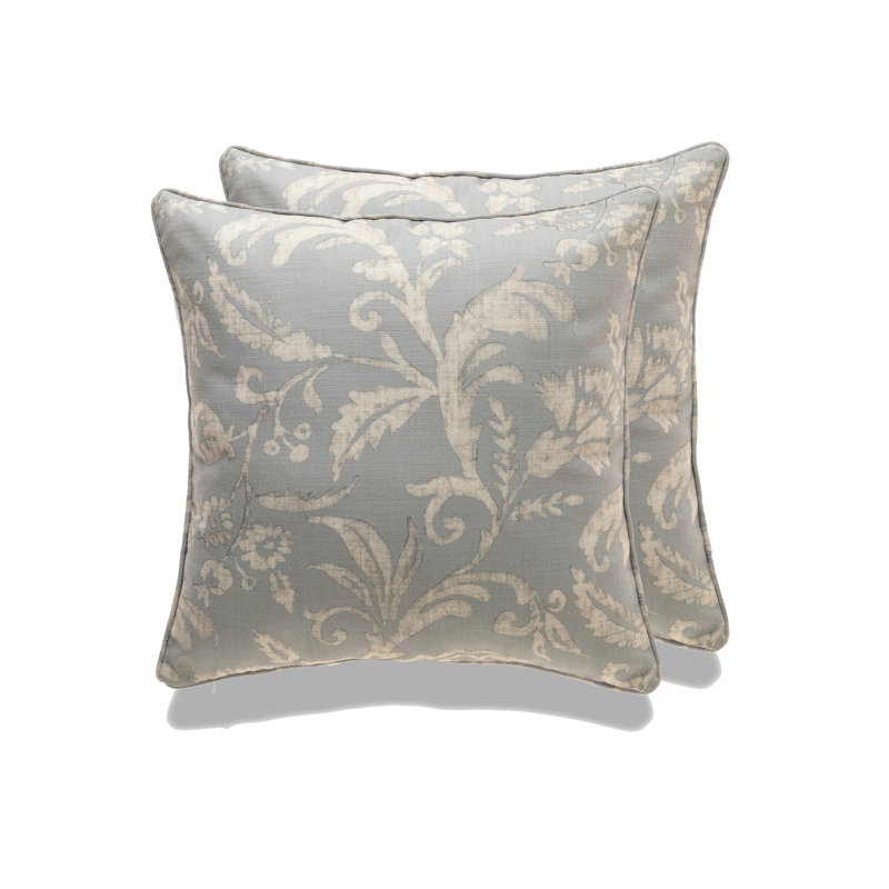 Housse de coussin et insert Dublin - ensemble de 2, Polyester/ Bourre en polyester, gris