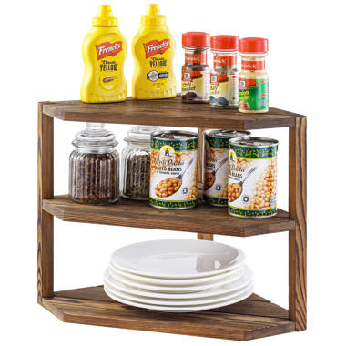 HappyHome Spice Rack with Jars, Funnel, Labels, & Pen - Wall Mount