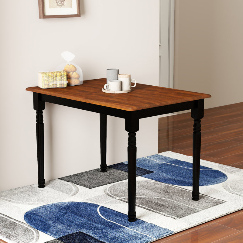 Ophelia & Co. Modern Farmhouse Rectangular Solid Wood Dining Table ...