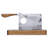Large Table Top Cigar Cutter, Butcher Guillotine, Walnut
