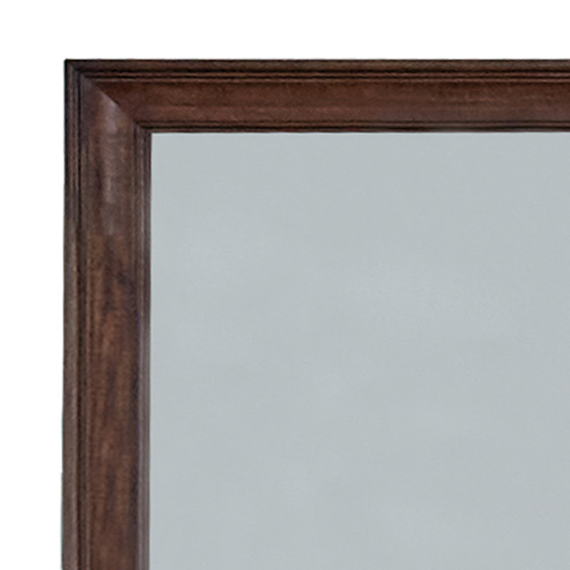 Nerina Rectangle Dresser Mirror, Weathered Burnished Brown