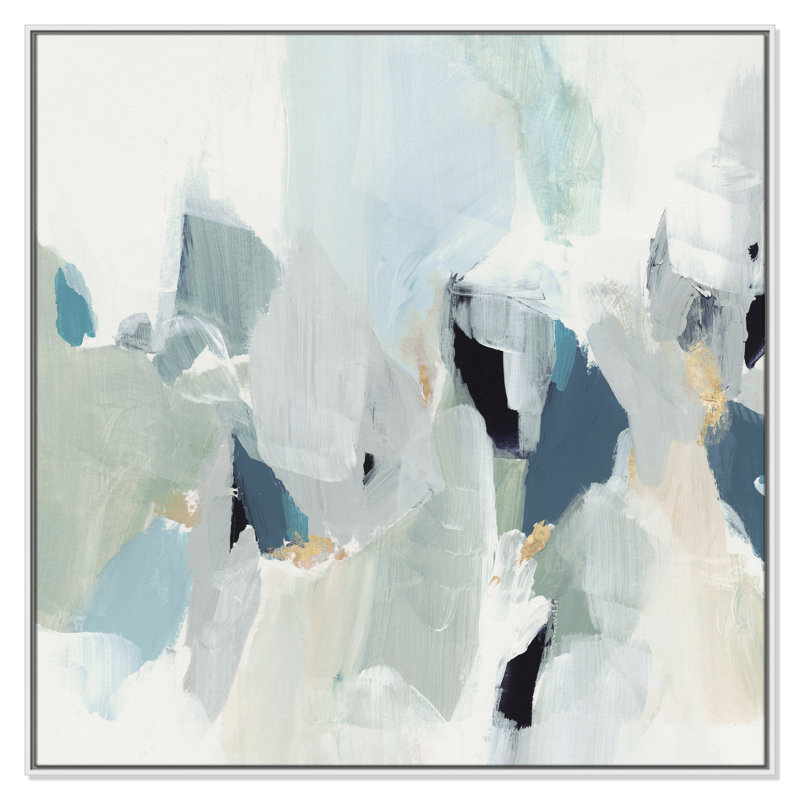 Little Talks " Little Talks III " by Isabelle Z, Picture Framed Canvas, 25.5" H x 25.5" W, White