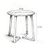 Table de bout ronde de 24 po, canapé de style Mid-Century moderne en bois massif avec pieds en forme de V, petite table basse pour petit salon, table de chevet pour chambre à coucher, naturel