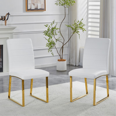 2-Pack - Heavy-Duty Chairs Set: 2.1" Thick Cushion, Iron Frame, Perfect For Home Or Office. Classic Colors, Great Value