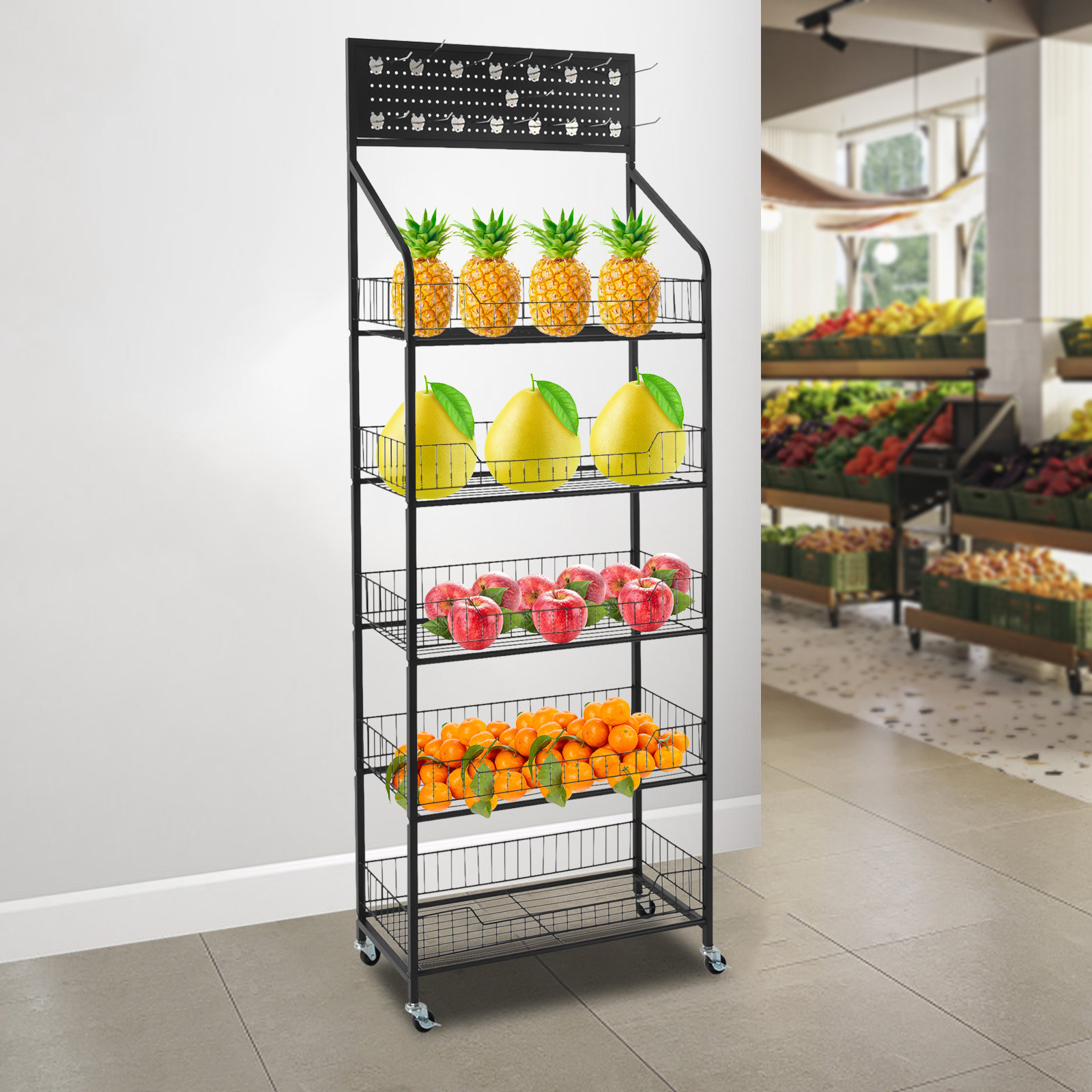 Rebrilliant Mobile Retail Display Rack - Wayfair Canada
