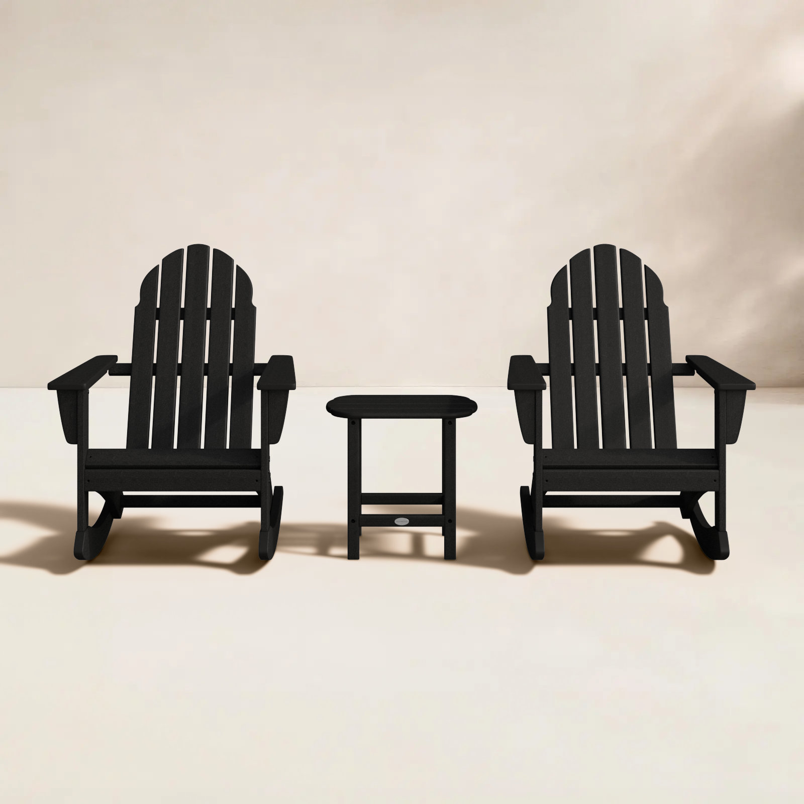 POLYWOOD® Vineyard 2-Person Patio Seating Group, Black