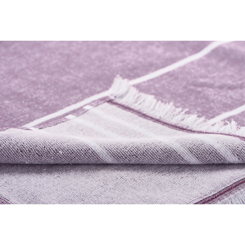Wesner 100% Cotton Lightweight Bath Towel, Purple