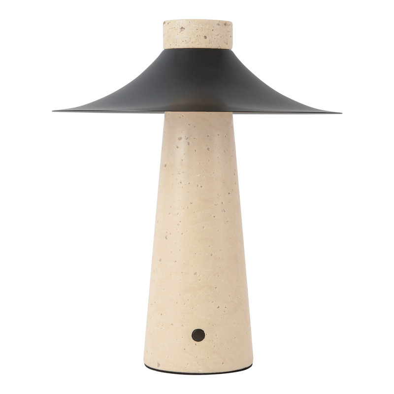 Hagen 12-in Black dimmable LED Table Lamp, Urban Bronze