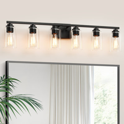 Dimmable Clear Glass Bathroom Vanity Light