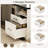 60‘’ L Shaped Desk with Wooden Drawers-338248567-338248520
