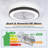 Lamond 19" Flush Mount Ceiling Fan With Led Light And Remote Control Bladeless Ceiling Fan-1797836855