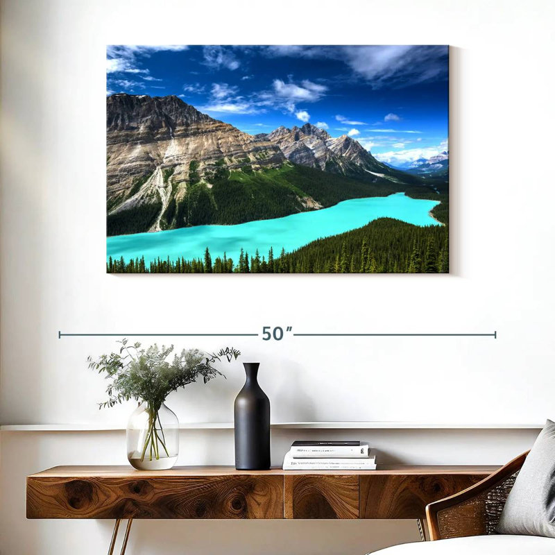 Alvord turquoise, lac Peyto, H 26 po x l 39 po