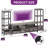 LED Entertainment Center With 2 Bookcases & Charging Ports-691858684