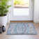 Machine Washable Indoor/Outdoor Xhevrie Denim Rug